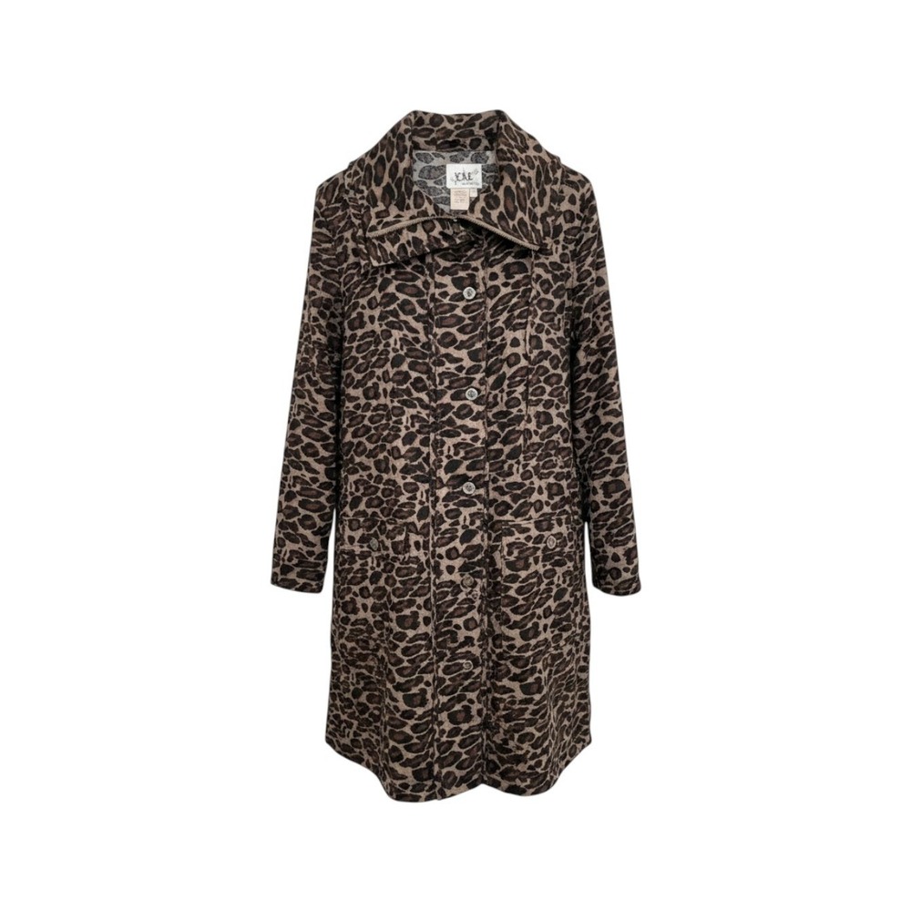 Live a Little Leopard Print Jacket 1X – 100% Cotton Button Front Retro Y2K